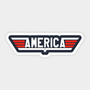 America 4th of July Sticker